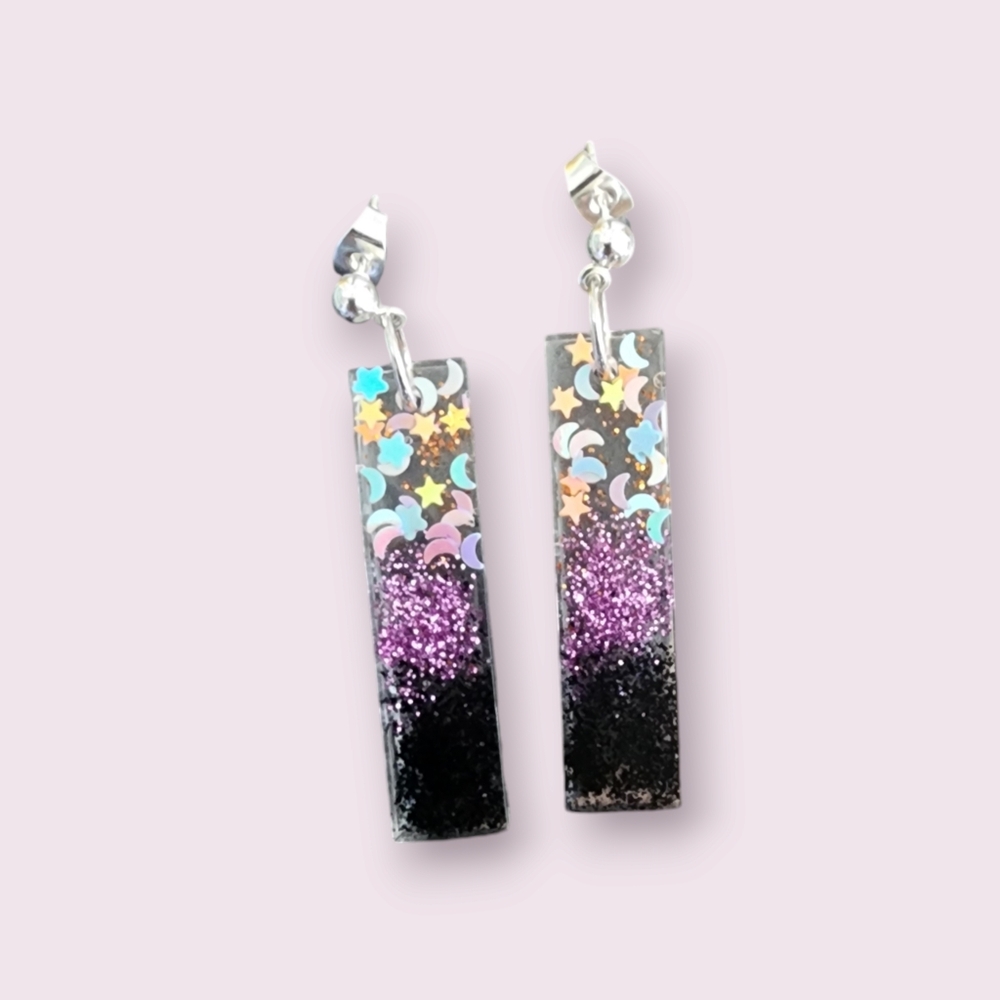 Fall Inspired Halloween Handmade Resin Earrings